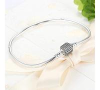 AQUALITYS Pulsera de Plata 925 con diseño Original, Abalorios, Brazalete, joyería DIY, Regalo para Mujeres