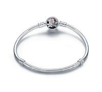 AQUALITYS Pulsera de Plata 925 con diseño Original, Abalorios, Brazalete, joyería DIY, Regalo para Mujeres