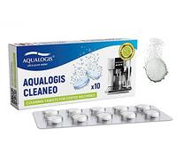Aqualogis Cleaneo - Tabletas de limpieza compatibles con Krups XS3000 Jura 2 en 1, Bosch TCZ6001, TZ80001N, 310575, Philips CA6704/10, Saeco CA6704/99, 996530073683, AEG, Delonghi (10 unidades)