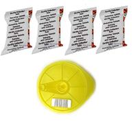 Aqualogis - T-Disc 4 - Pastillas descalcificadoras compatibles con Bosch 621101 Service T-Disc para Tassimo T20, T40, T65 y T85 y Bosch, amarillo