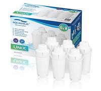 Aqualogis UniX - Cartucho de filtro de agua compatible con Brita Classic, Dafi, PearlCo, Mavea 107007, AquaOptima RUF916 - Jarra de agua (6 unidades)