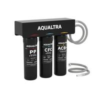 AQUALTRA USF-3B-10 Sistema filtrante sottolavabo leggermente alcalino, 30000-121000 L, riduce PFOA, PFOS, cloro, piombo, mercurio, cloramina, fluoro, particelle di microplastica, cattivo gusto e odore