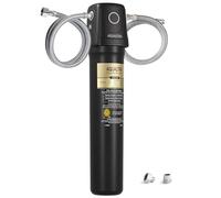 AQUALTRA USF02-BK Sistema bajo fregadero, 75700L, certificado NSF/ANSI/CAN 372, reduce PFOA, PFOS, cloro, plomo, mercurio, cloramina, fluoruro, microplásticos, mal sabor & olor