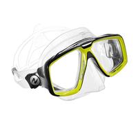 Aqualung Look - Máscara Buceo Adultos con Doble Lente de Cristal Templado, diseño versátil, Hebillas con dial de 360°, impermeabilidad Mejorada, óptimo para el Submarinismo, Amarillo