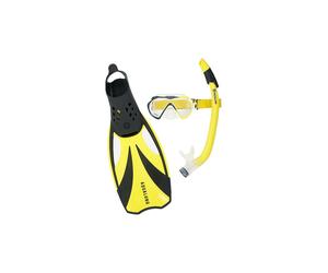 AQUALUNG Set de buceo Compass de 3 piezas amarillo | M/L