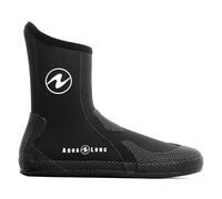 Aqualung Superzip 7mm - Botines ergonómicos, resistentes y cómodos, con protección térmica y suela antideslizante, ideales para el buceo, Negro y Negro, 8