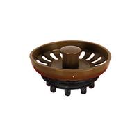 Aqualy® - Tapón para fregadero con rejilla, color marrón