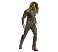 Aquaman Barba Y Peluca Set Marrón Informal Adulto Superhéroe Marvel Disfraz
