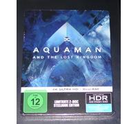 Aquaman: El Reino Perdido Steelbook 4K UHD Blu Ray + Blu Ray Nuevo Y OVP
