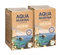 AQUAMARINA Costa Brava Agua de Mar Hipertónica 10L | 100% Natural | Minerales Esenciales para Hidratación, Cocina Mediterránea y Bienestar Deportivo | (2 Bag in Box 10 Litros)