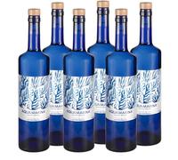 AQUAMARINA COSTA BRAVA - Agua de Mar HIPERTÓNICA - botella de 750ml 100% Natural, Sin aditivos, Rica en Minerales, Microfiltrada en frío | Ideal para beber y cocinar (6 Botellas 750ml)