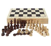 Aquamarine Games CP1070 - Ajedrez, damas y backgammon en estuche, 2 jugadores