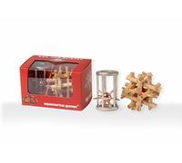 Aquamarine Games Rompecabezas de Madera y Metal, Conjunto de 2 Puzzles con Diferentes Niveles de Dificultad