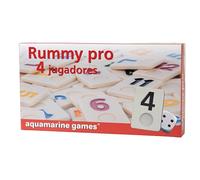 Aquamarine Games- Rummy aquamarine 4 jugadores, Miscelanea (Compudid DO005)