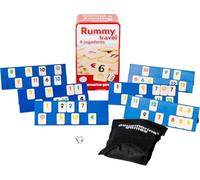 Aquamarine Games- Rummy travel 6 jugadores, Multicolor (DO004), de 7 a 9 años.