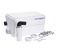 Aquamatix Duscha Bomba de ducha 250W Triturador Sanitario compacta 10m de distancia de bombeo vertical 135L/min para duchas, lavabos 2 entradas