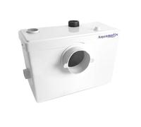 Aquamatix pequeña estación de elevación estación de elevación 600 W con triturador, estación de elevación de aguas residuales hasta 10 m de altura de elevación, con 3 entradas, para WC, ducha y lavabo