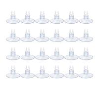 AQUANEAT Ventosas de acuario, para tubería de la línea aérea del tanque de peces, con clips de 1/4" de diámetro, 24pcs (transparente)