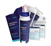 AQUANEXO 21 valores, 125 + 20 tiras de prueba de agua potable + 2 x pruebas de bacterias coliformes, tiras de prueba de pH, probador de agua potable, medición de dureza del agua, prueba de dureza del