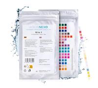 AQUANEXO 25 probadores de agua potable 16 en 1, tiras de prueba de pH, tiras de prueba de dureza del agua, medición de la dureza del agua, tiras de prueba de valor de pH, tiras de prueba de agua (25)