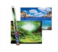 Aquanova Parte Trasera de Papel de Doble Cara para acuarios Plantas/océanos S 60 x 30 cm.