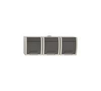 Aquant 5901130487899 - Enchufe hermético de 3 vías Z/U 16A IP55 gris GNT 1243-10 Elektro-plast esmaltado