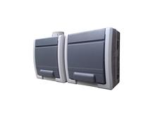 Aquant IP65 1 interruptor IP44 para entornos húmedos Schuko Hermes Antra (doble interruptor 0332-07) x, blanco, 53 x 141 x 83 mm