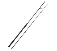 AQUANTIC Salt Shad Halibut Spin - Caña de mar para barco de 24 toneladas de carbono, anillos SIC, mango de EVA, para fletán de 225 a 255 cm (255 cm - hasta 280 g)