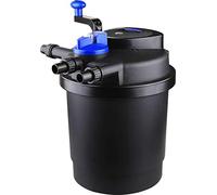 AquaOne CPF-2500 Filtro de estanque para estanques de hasta 6.000 litros | filtro orgánico para estanques incluye 11 W depuradora UVC con limpieza de manivelas, agua clara sin algas flotantes