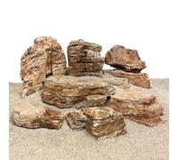 AquaOne Piedras de acuario roca multicapa roca roca I piedra natural 1 pieza talla M 0,3 - 0,7 kg I piedras naturales con estructura multicapa para acuarios naturales y acuarios naturales