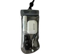 Aquapac Keymaster++ Bolsa impermeable para llaves de coche para natación, surf o kayak - Monedero impermeable bajo el agua - Bolsa de transporte de plástico - Funda para tarjetas impermeable, gris,