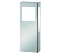 Aquapaulo Luz Bolardo 18W Lámpara Fluorescente Compacta 2G11 Acero Plástico