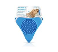 Aquapaw Alfombrilla para lamer Premium para perros y gatos | Alfombrilla de alimentación lenta antideslizante para alimentos, golosinas y mantequilla de maní | Perfecto para bañarse, arreglarse - Azul
