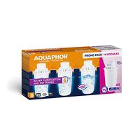Aquaphor - 4 Cartuchos de Filtro (3 x B6 para Agua Dura + 1 x A5 Magnesio). Compatibles con Jarras Filtrantes de agua Aquaphor: Prestige, Arctic, Provence, Orlean