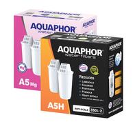 Aquaphor A5 Paquete 4 (2x A5H para Duro Agua +2x A5 MG Wasserfilterkartuschen