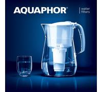 Aquaphor Filtro de Agua Provenza - 4,2L Filterkrug - inkl.1 X A5 Cartucho,Blanco
