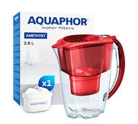 AQUAPHOR Jarra Filtradora de Agua Amethyst con 1 Filtro MAXFOR+ 200L - 2.8L - Rojo