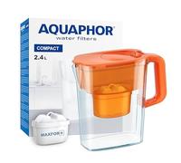 AQUAPHOR Jarra Filtradora de Agua Compact Naranja 2.4L con 1 Filtro MAXFOR+