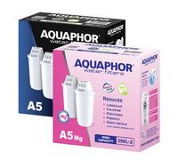 Aquaphor Paquete 4 (2xA5 + 2xA5 MG Wasserfilterkartuschen Con Aqualen, sin Bpa