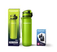 Aquaphor Set Ciudad Wasserfilter-Trinkflasche, 500ML ,Verde, Incl. 1 + 2 Filtro