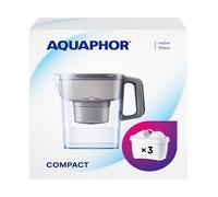 Aquaphor Set Filtro de Agua Jarro Compact Gris Incl. 3 Maxfor + Agua, 200l
