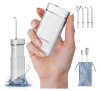 AquaPik Mini Irrigador Bucal Portátil Tanque Retráctil USB 1ud