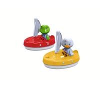 AquaPlay - 2 veleros + 2 figuras - accesorios para AquaPlay Vías fluviales o para la bañera, 2 veleros y Nils and Lotta, para niños de 3 años o más