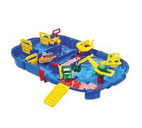 AquaPlay - 8700001516 - Circuito de Juego acuático Lockbox 27 Piezas -con esclusa, grúa y Barco portacontenedores