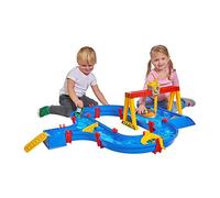 AquaPlay 8700001532 - Puerto de contenedor (Circuito de Agua al Aire Libre, 1 Barco + 1 Coche + 1 grúa)