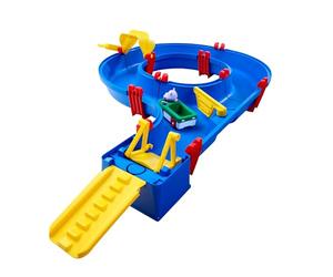 AquaPlay AmphieSet - Juego de Tren acuático (88 x 50 x 13 cm, Modelo Ideal para Principiantes, Incluye 1 Figura de Wilma (Hippo) y 1 vehículo Anfibio, para niños a Partir de 3 años)