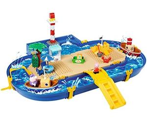 Aquaplay peppa pig waterplay juego acuático, 71 piezas, figuras de pe
