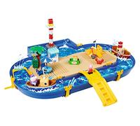 AquaPlay Peppa Pig Waterplay Juego Acuático, 71 piezas, Figuras de Peppa, Abuelo Pig, 1 Cangrejo y 2 barcos, A partir de 3 años
