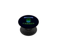 Aquaponic Farmer Cultivador hidropónico de Agricultura sostenible PopSockets PopGrip Adhesivo
