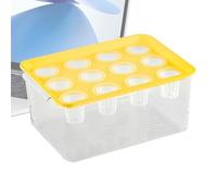 Aquaponic Planter and Aquarium, Plants Planter, 35x25x13cm Indoor Plant Aquarium, Fish Tank Promotes Healthy Hydroponic Environment for Tabletop Decoration, White/Green/Yellow